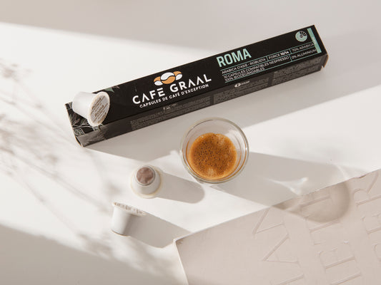 Capsules compostables x 10 - Nespresso® - Roma "Forte"