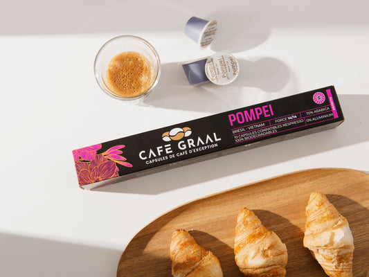 Capsules compostables x 10 - Nespresso® - Pompei "Ristretto"