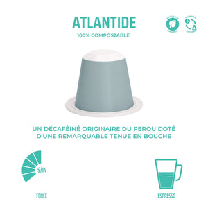 Capsules compostables x 10 - Nespresso® - Atlantide 