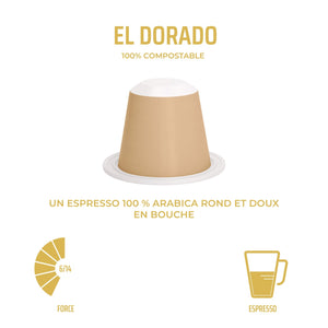 Capsules compostables x 10 - Nespresso® - El Dorado 