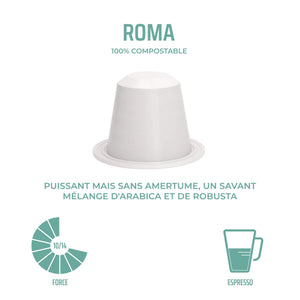 Capsules compostables x 10 - Nespresso® - Roma 